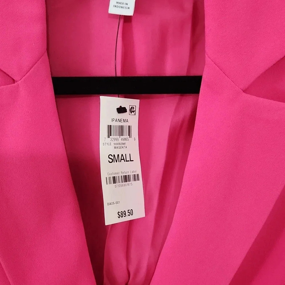 BAR III Blazer hot pink S Small - Picture 3 of 5